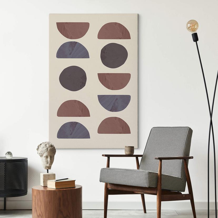 Tableau sur toile 1X Studio - Formes abstraites dans des tons de terre