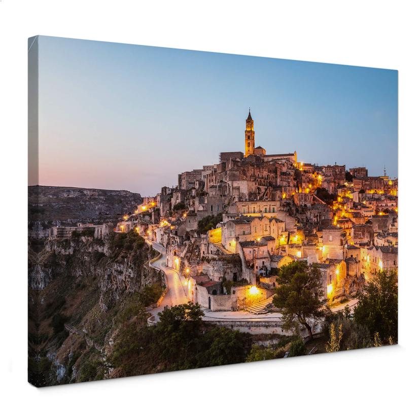 Lienzo Colombo - Matera al atardecer