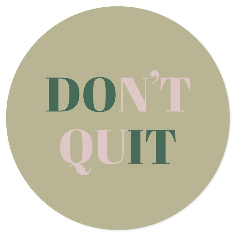 Adesivo murale Don't Quit Do it
