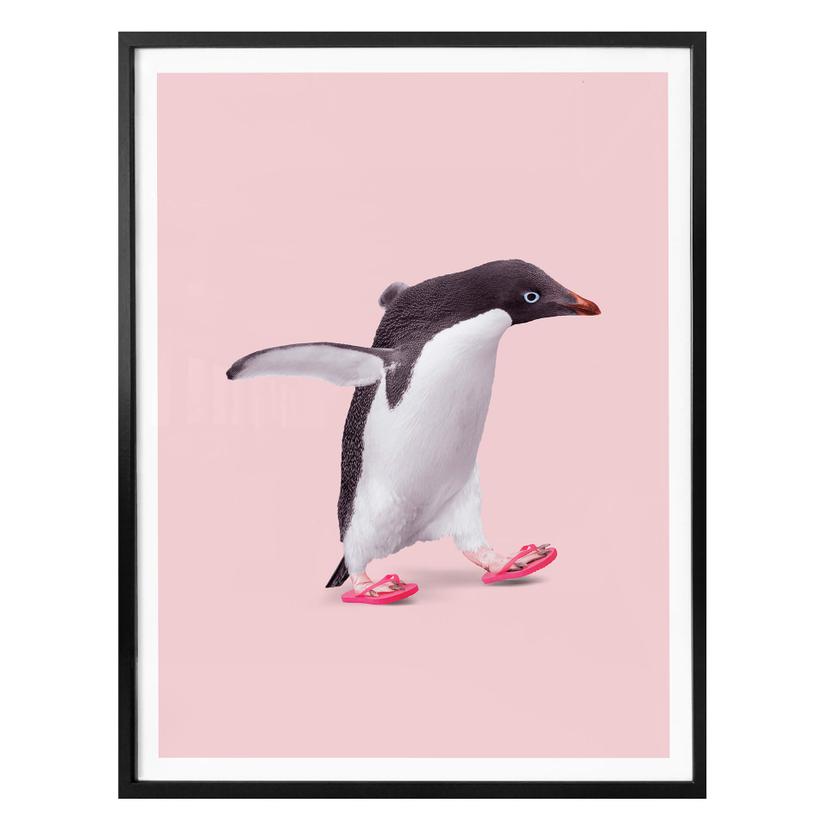 Póster Suelto - Flip Flop Penguin