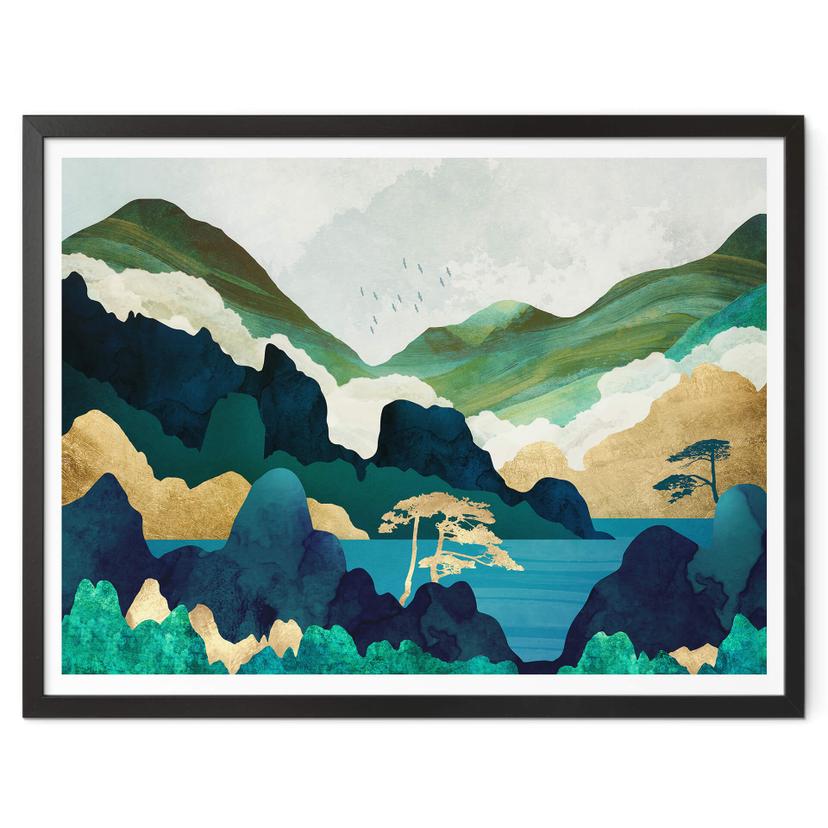 Póster SpaceFrog Designs - En las montañas