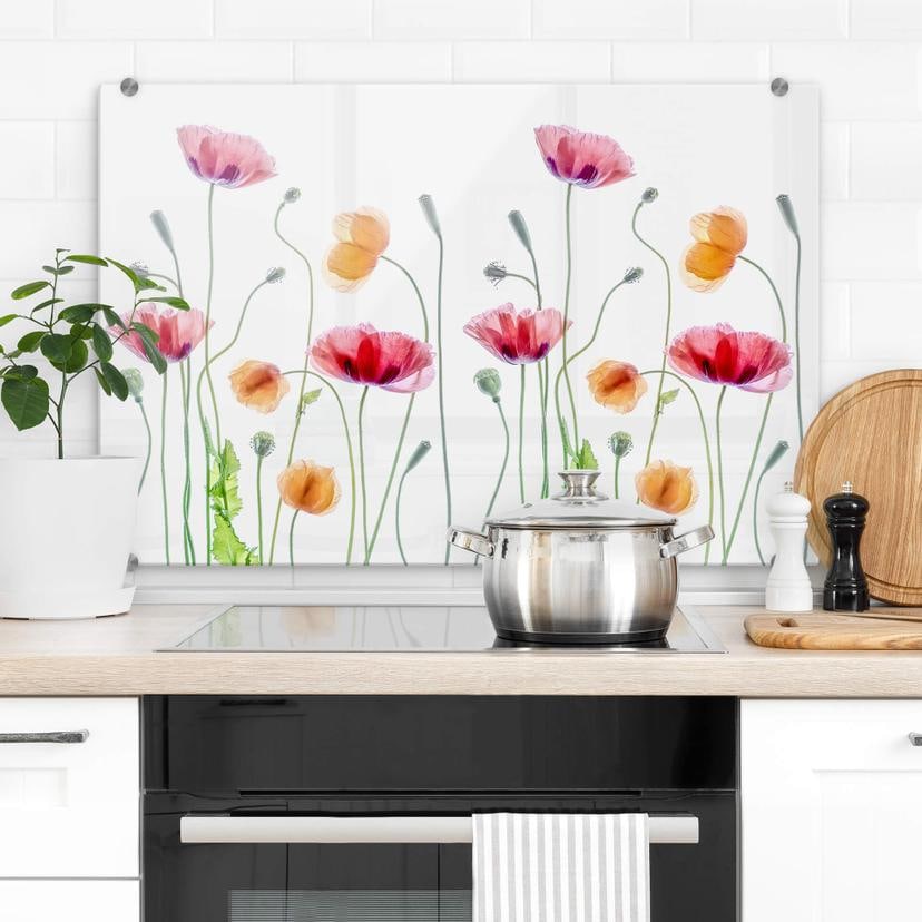 Stænkplade Disher - Colourful Poppies