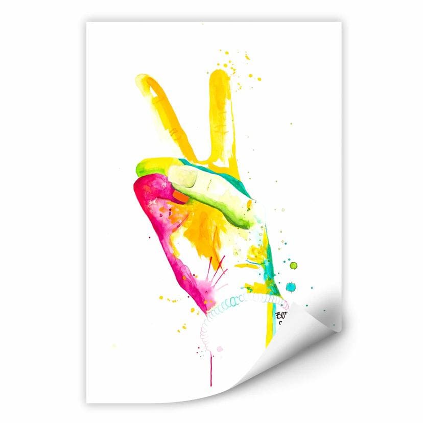 Zelfklevende Poster - Buttafly - Peace 02