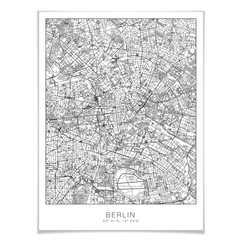 Poster - Mappa di Berlino