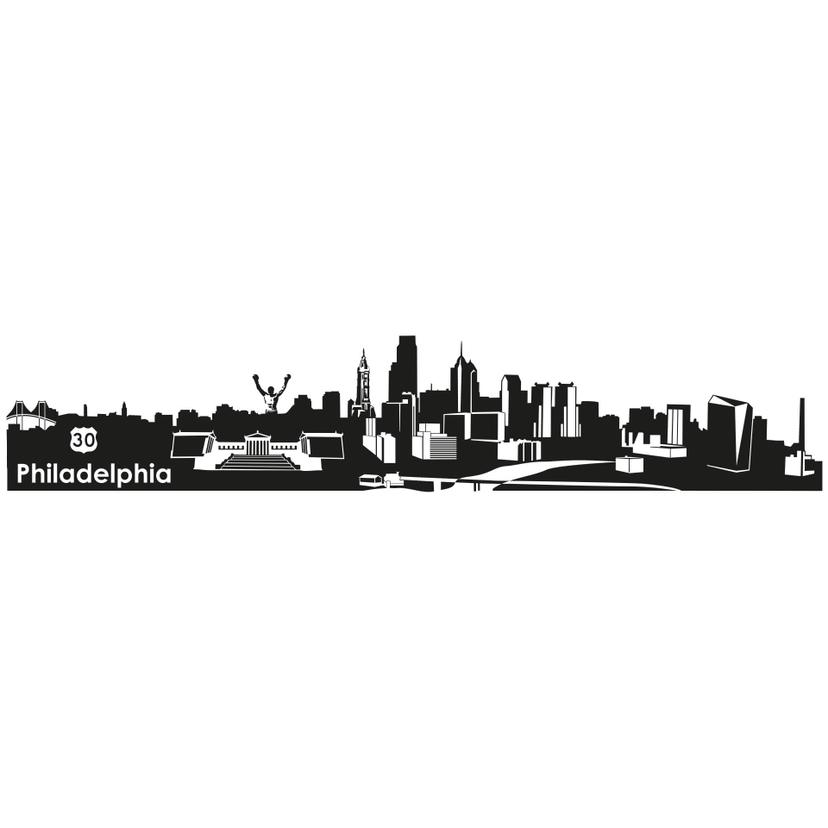 Adesivo murale - Profilo di Philadelphia