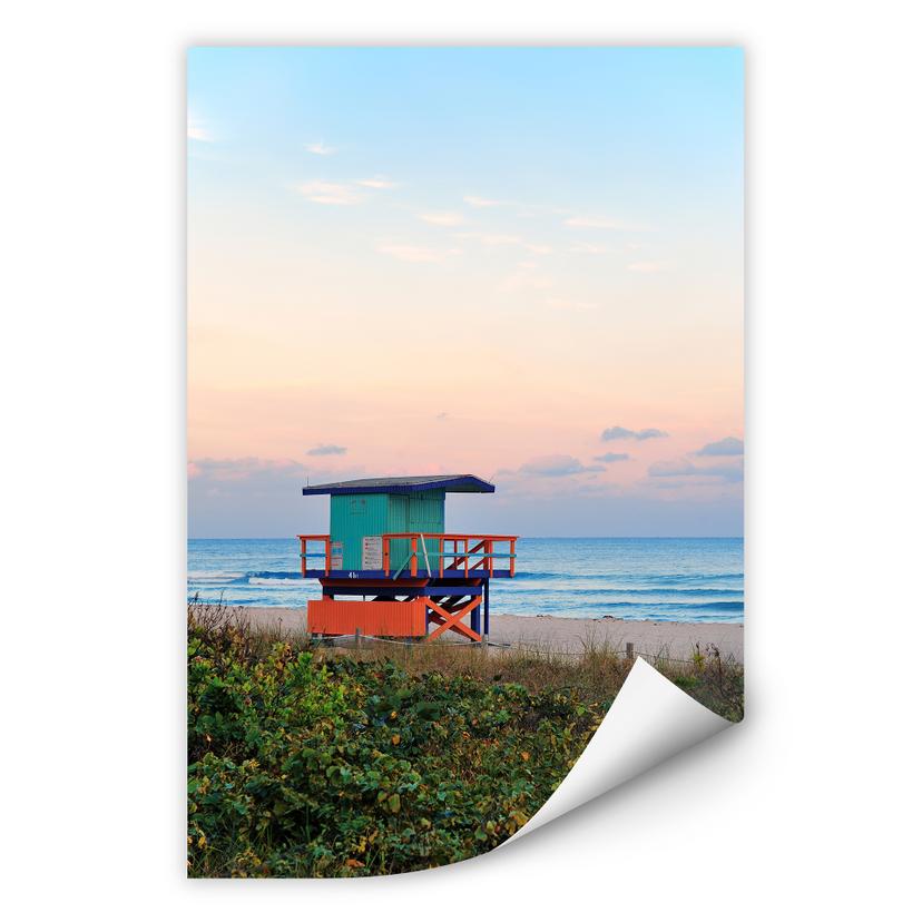 Muurprints Reddingshuisje Miami