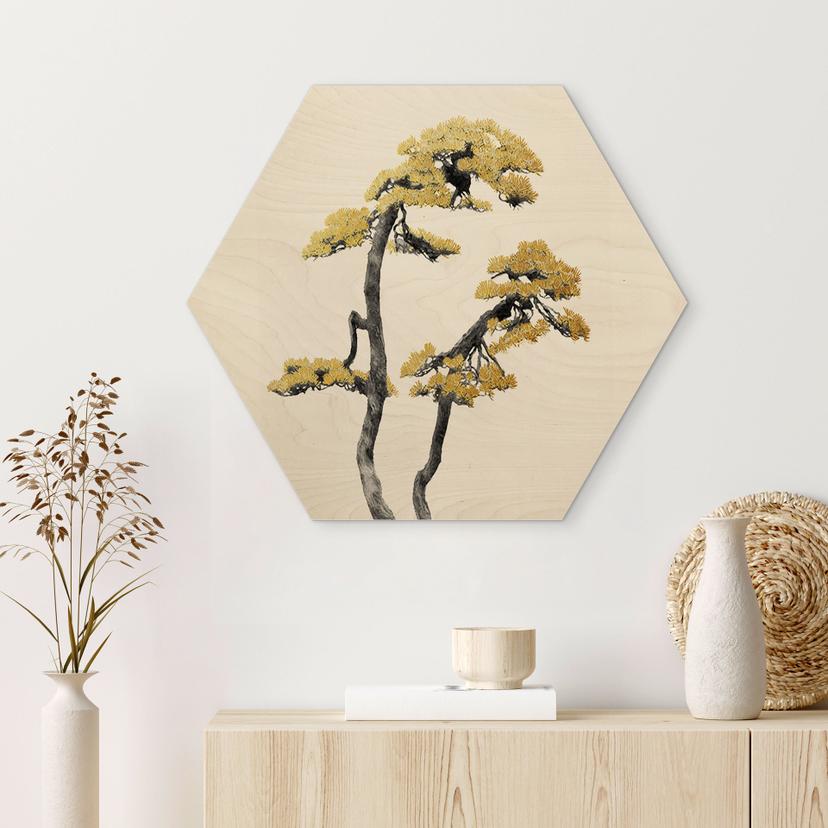 Esagono in legno Amini - Bonsai