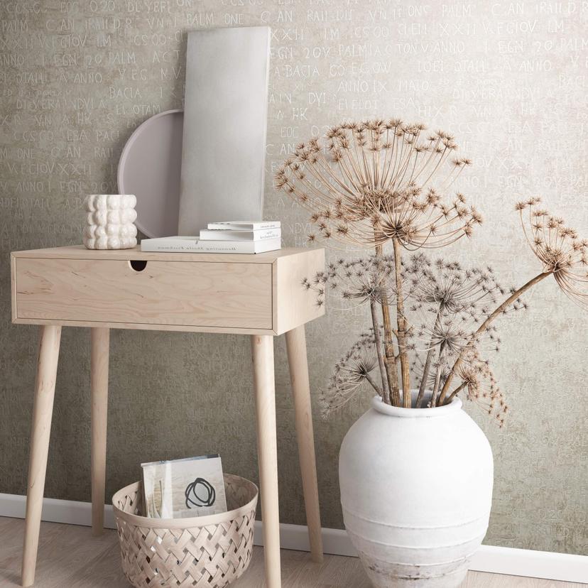 Grafisk tapet, non-woven Novamur Jackie beige