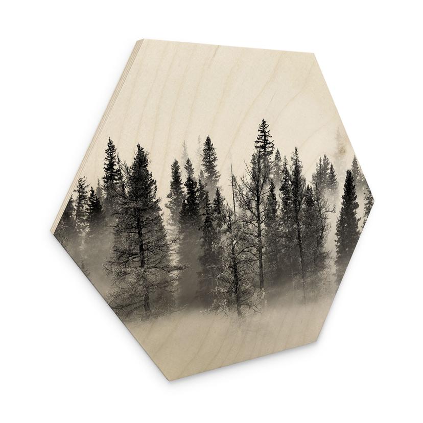 Sekskantet træ Xu - Foggy Forest