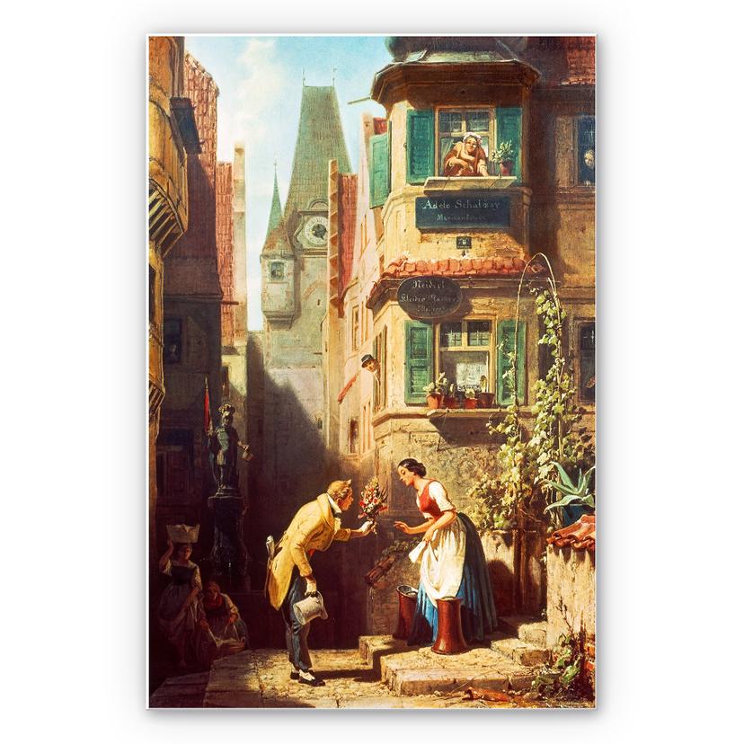 Wandbild Spitzweg - Der ewige Hochzeiter