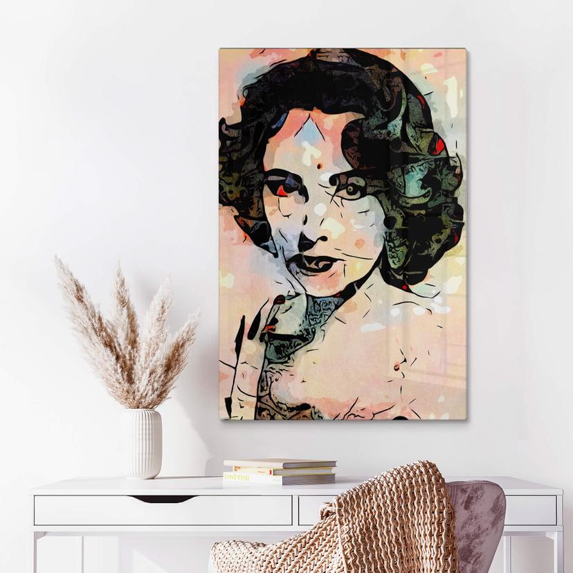 Stampa vetro Zamart - Omaggio a Miró - Liz Taylor