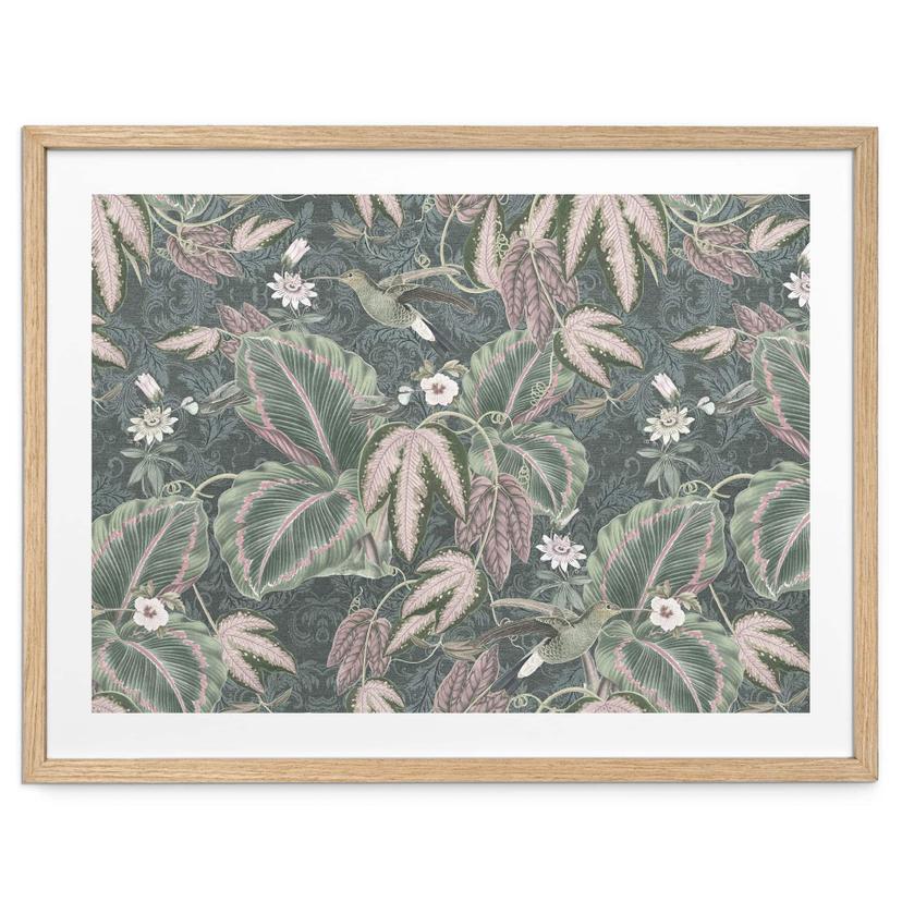 Poster Colibri dans la forêt tropicale - Bloomery Decor