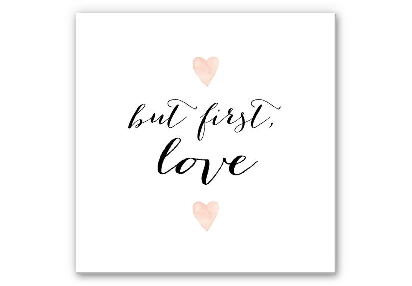 Wandbild Confetti & Cream - But first Love