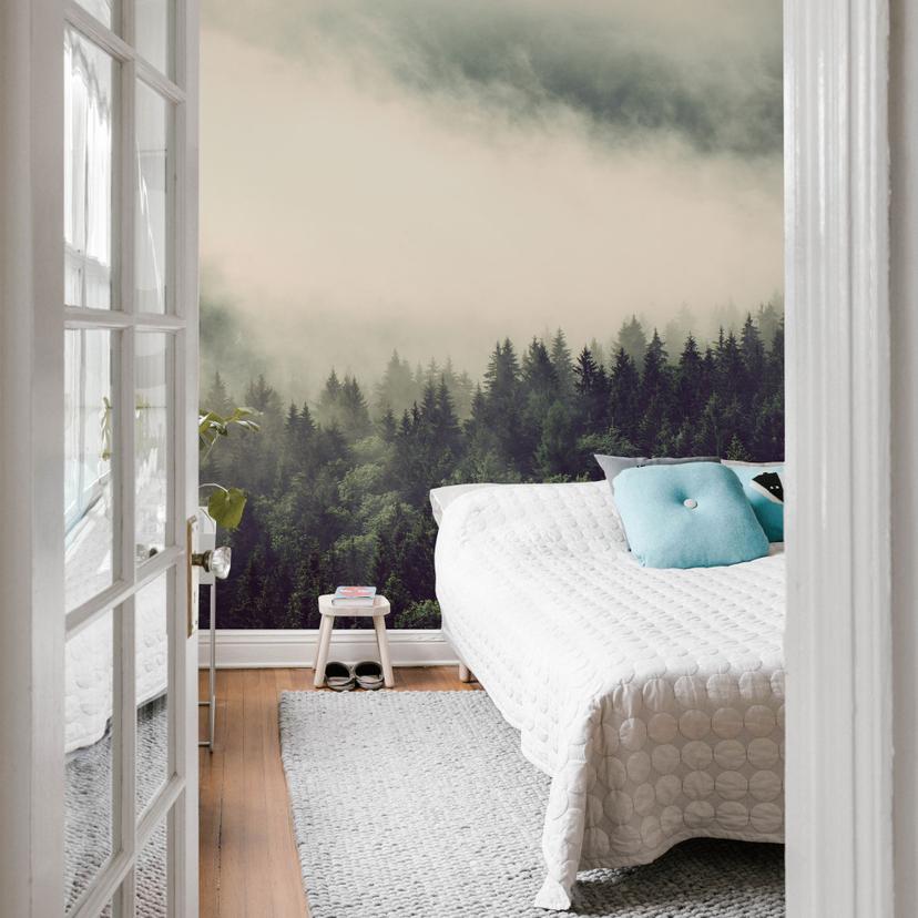 Fototapet Tåget Skov - 192x260 cm