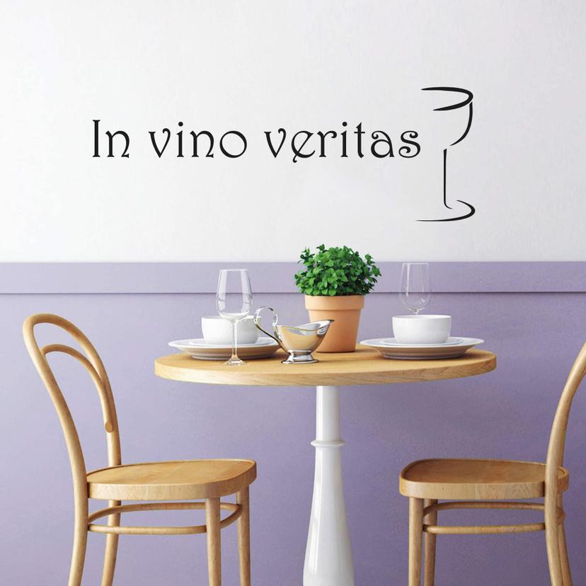 Wallsticker - In vino veritas