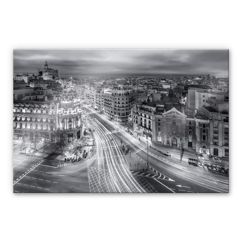 Akrylbillede Javier - Madrid om natten