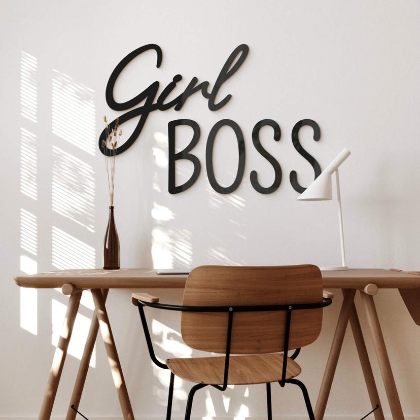 Vægdekoration akrylglas Girl Boss