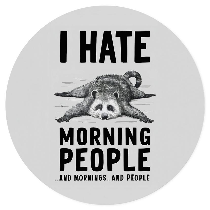 Adesivo murale I hate morning people - Magnusson