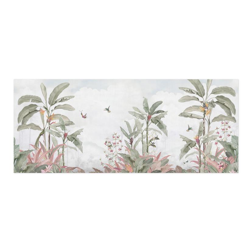 Rivestimento cucina autoadesivo Idillio tropicale con colibrì blu - Bloomery Decor