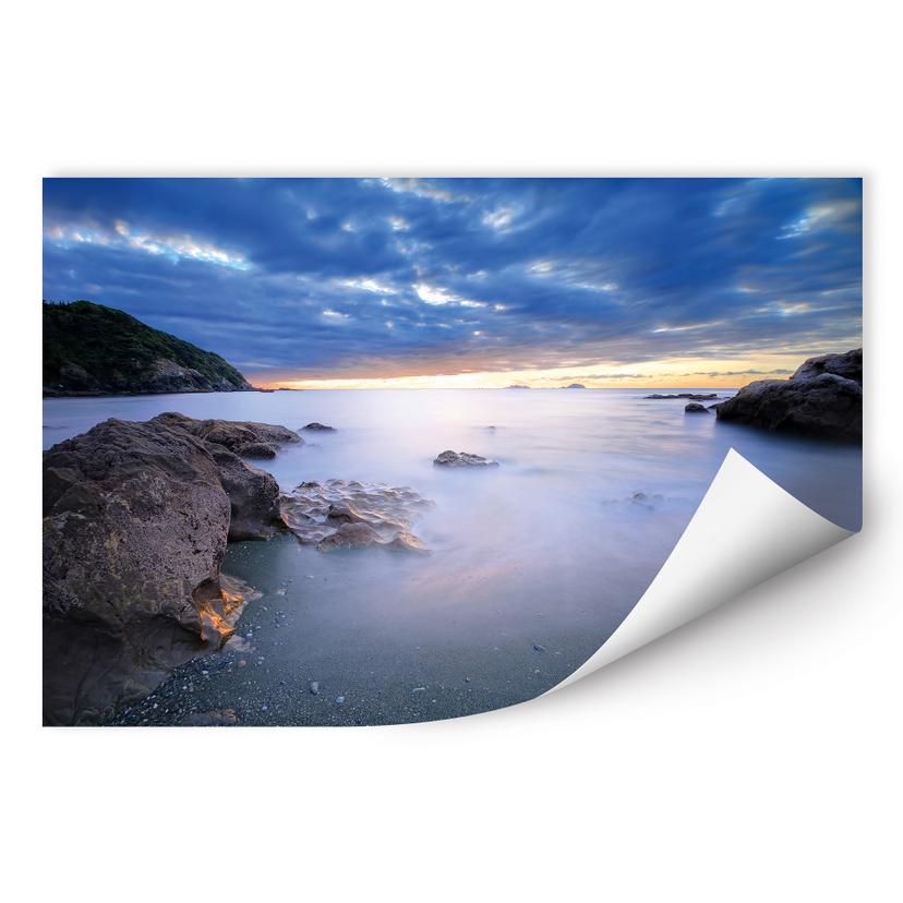 Poster autocollant - W - Baie