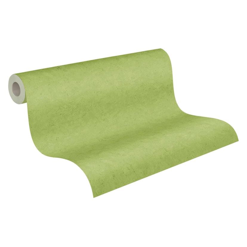 Papel pintado tejido-no tejido Livingwall Papel pintado Metropolitan Stories, monocolor Antonio Barcelona verde