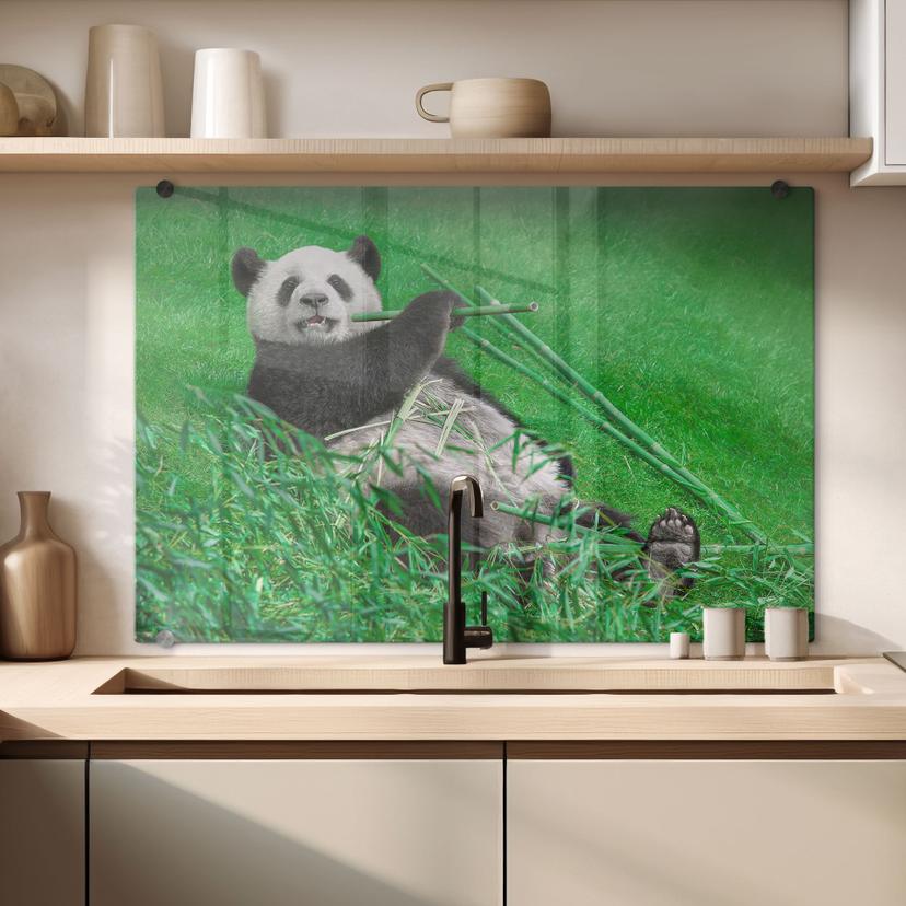 Stænkplade - Ben Heine - Lykkelig Panda