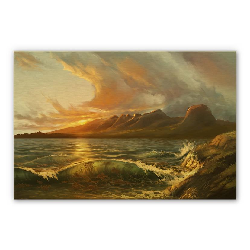 Alu-Dibond goud - Aerroscape - Seven Sisters