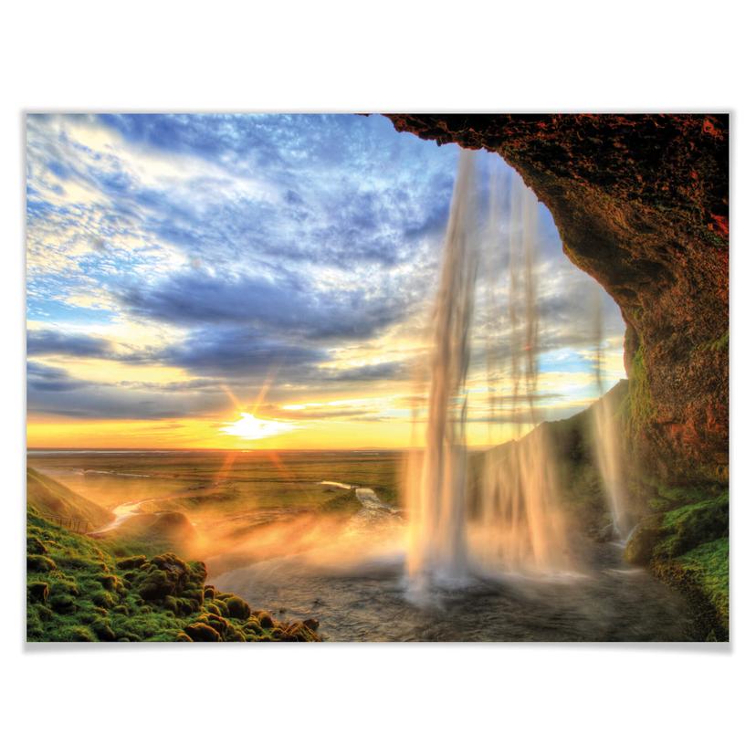 Poster - Cascata di Seljalandsfoss