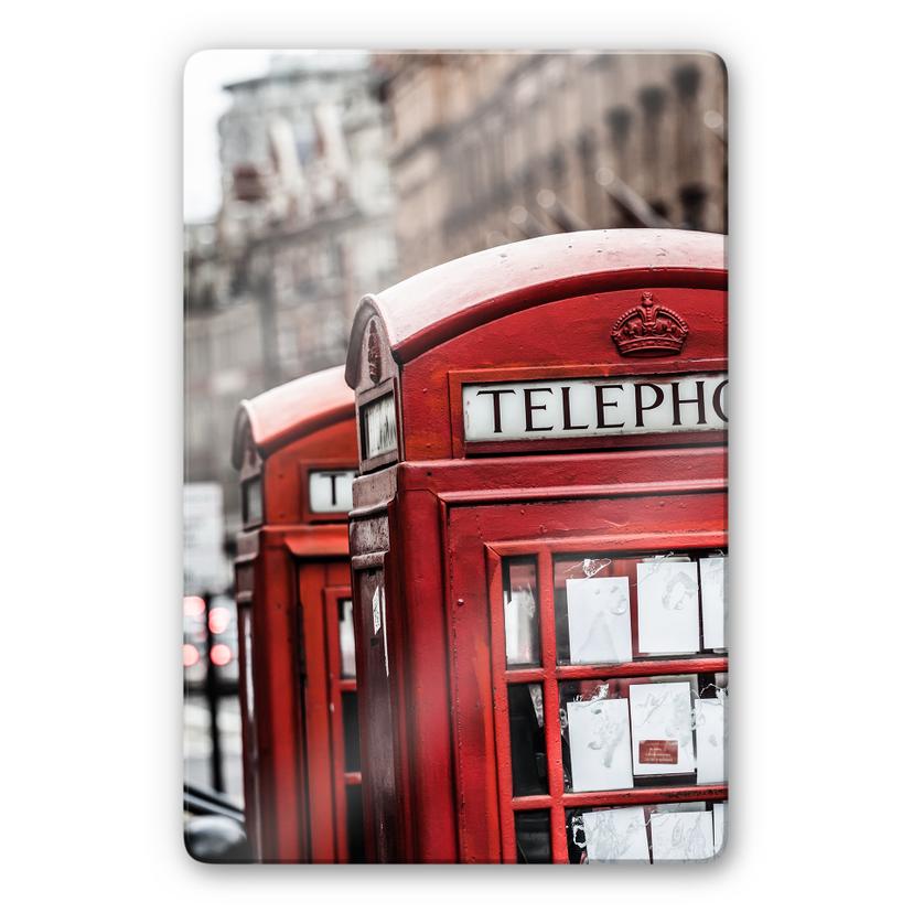 Stampa su vetro - Cabine telefoniche inglesi