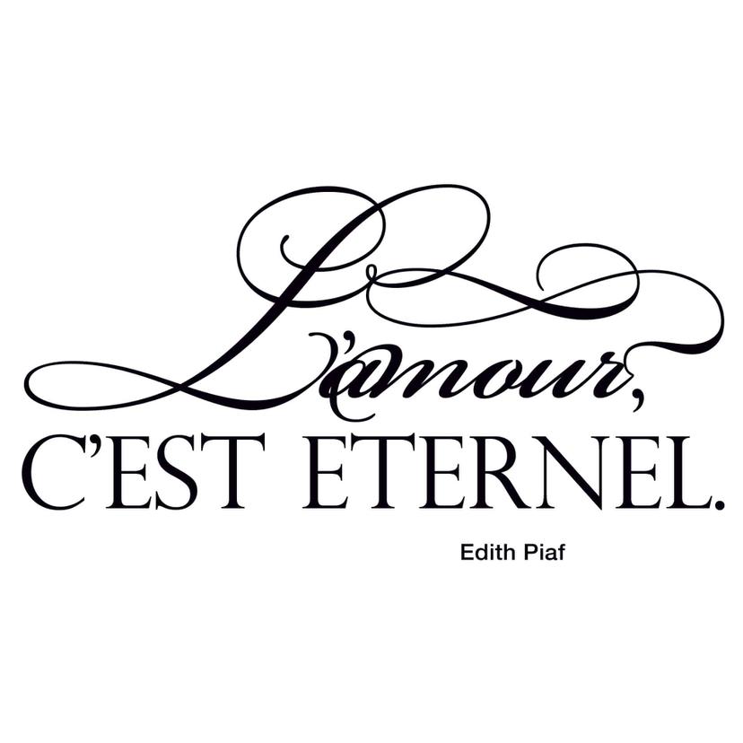 Sticker mural - L'amour c'est éternel