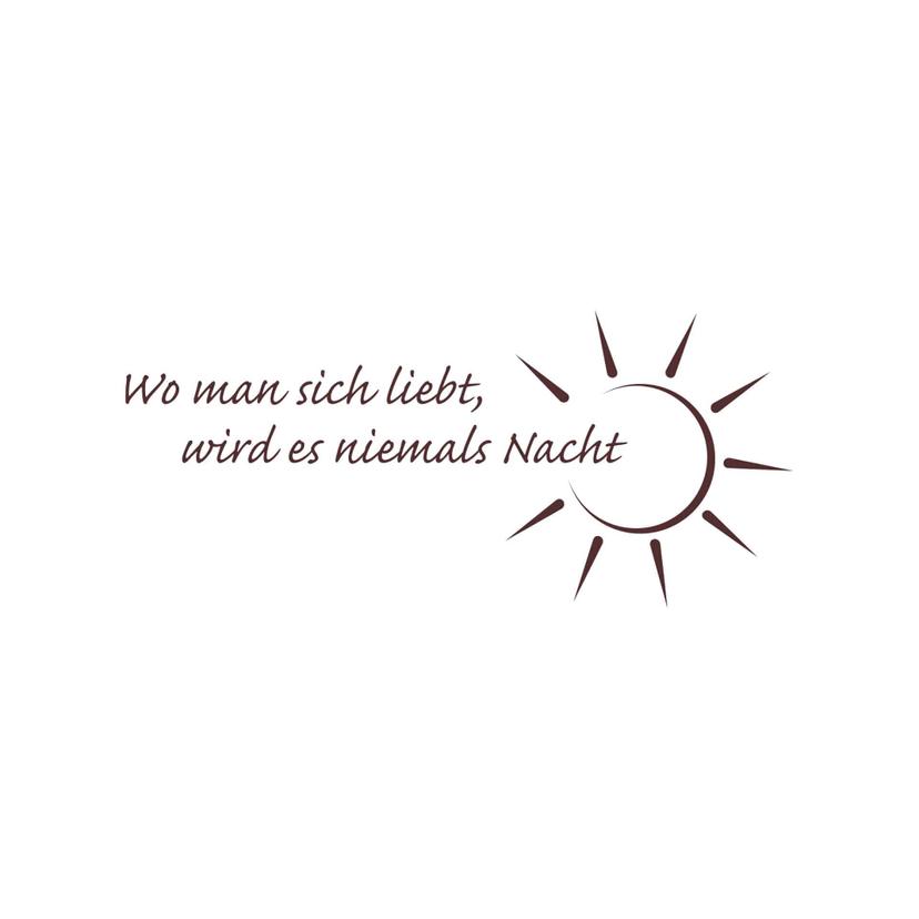 Wandtattoo Wo man sich liebt... 1