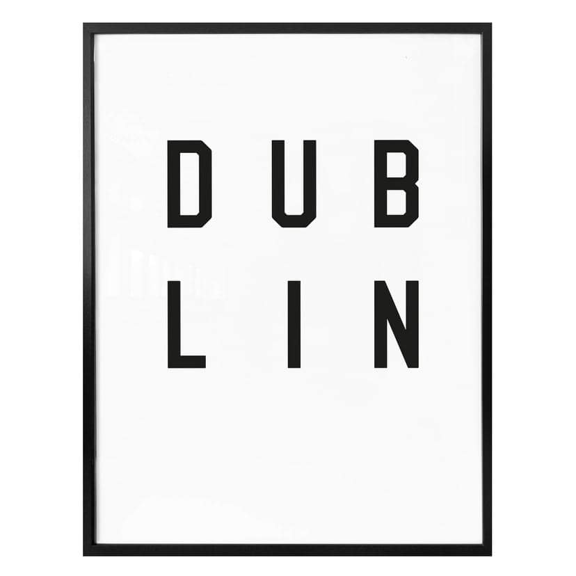 Poster – Typografie Dublin