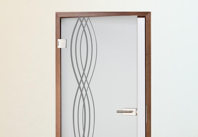Diseño de puerta wave 39x200 cm