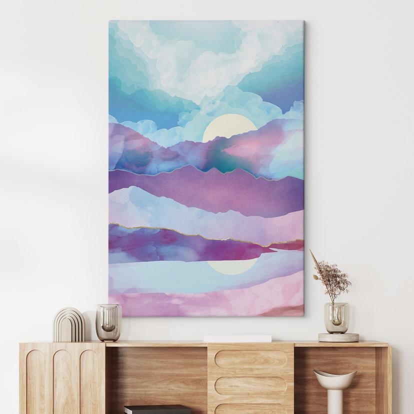 Stampa su tela Abbagliante paesaggio montano - SpaceFrog Designs