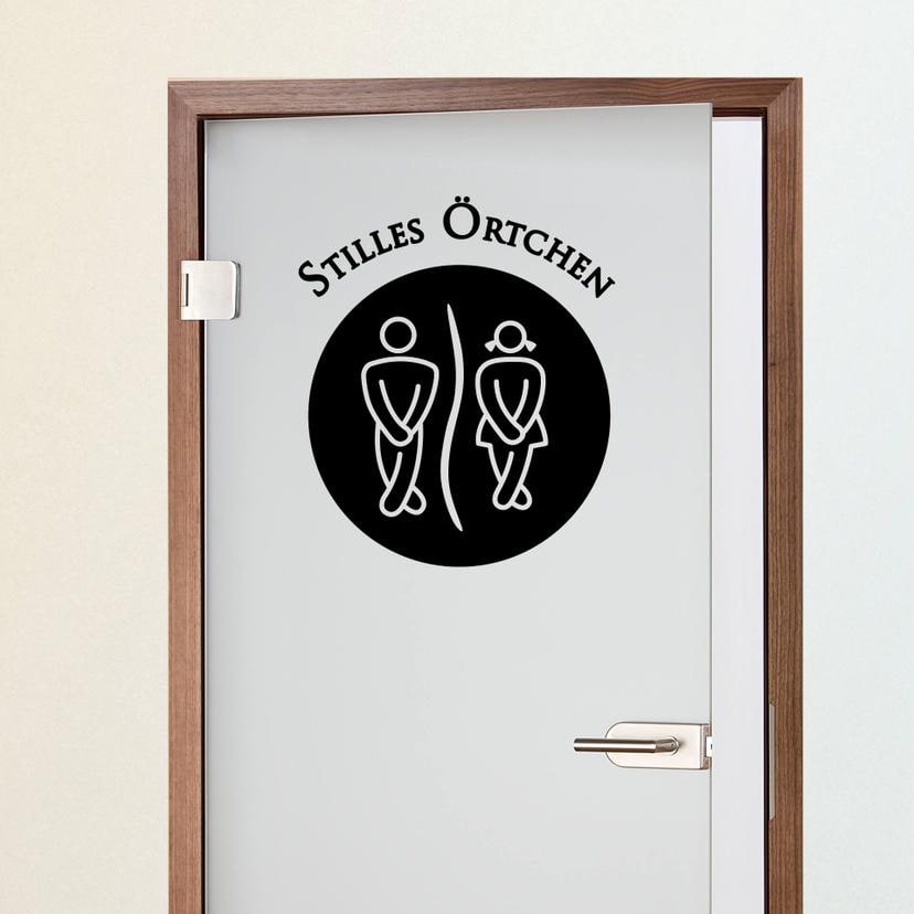 Wandtattoo Stilles Örtchen