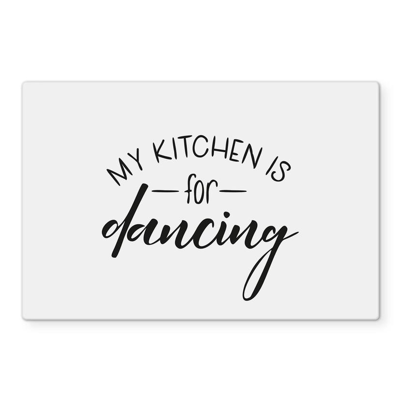 Pannello paraschizzi - My kitchen is for dancing