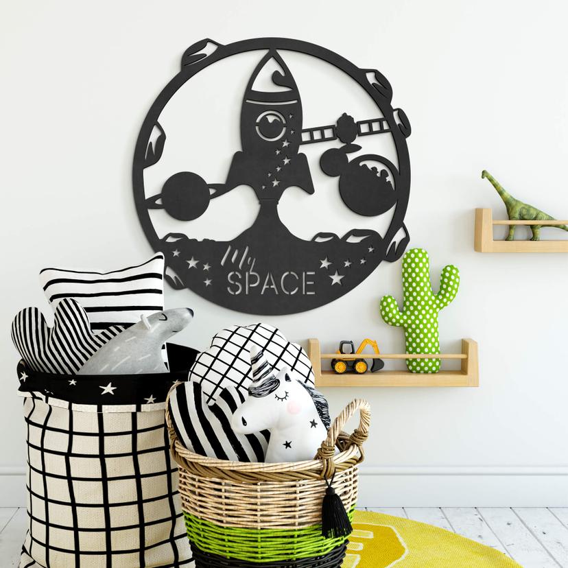 MDF - Decoración en madera - Cohete My Space
