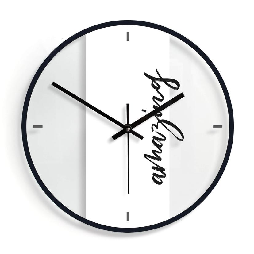 Horloge murale en verre - Amazing