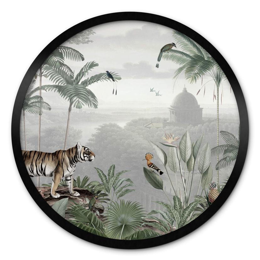 Póster Sir Edward - Tigre en los trópicos - Redondo
