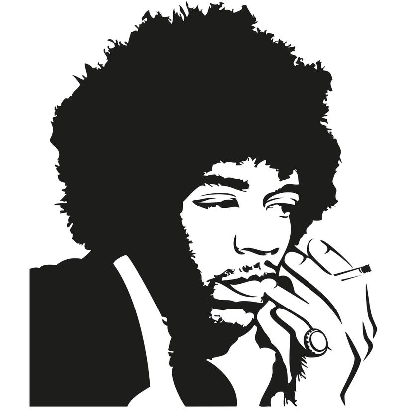 Adesivo murale - Jimi Hendrix