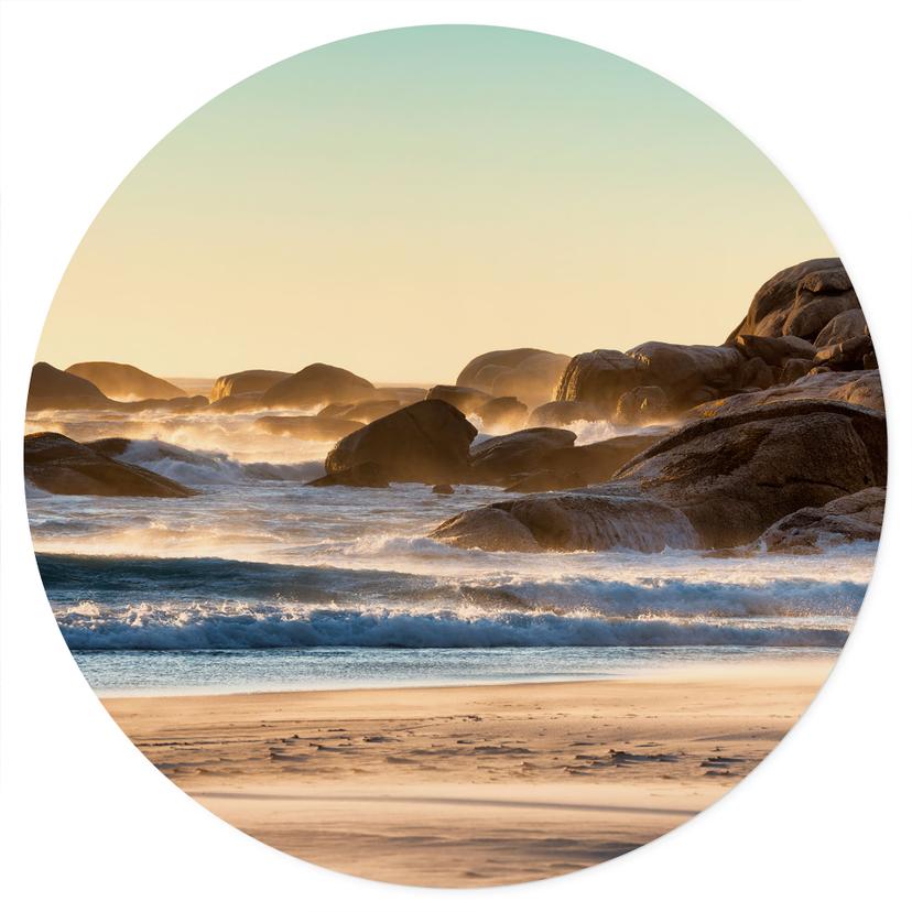 Adesivo murale sulla spiaggia all'alba in Africa - Hugonnard - Rotondo