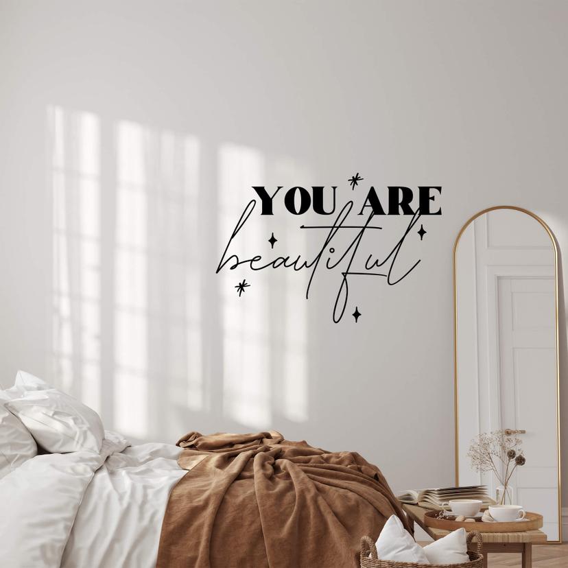Muursticker You are beautiful