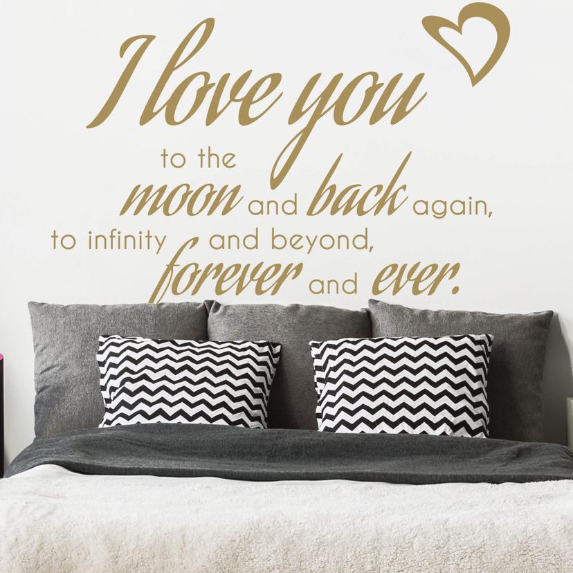 Wallsticker -  To the Moon and back...