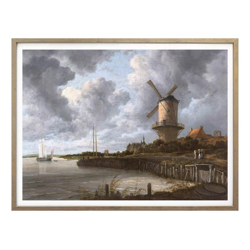 Plakat - van Ruisdael - Wijk vindmølle nær Duurstede