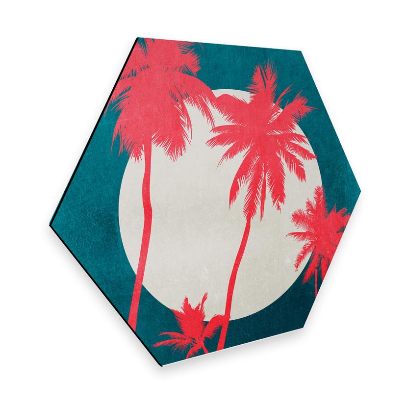Hexagon - Alu-Dibond - Kubistika - Carribean Night