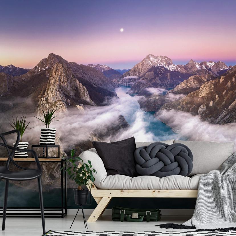 Cuadrado - Fotomural "Over the mountains