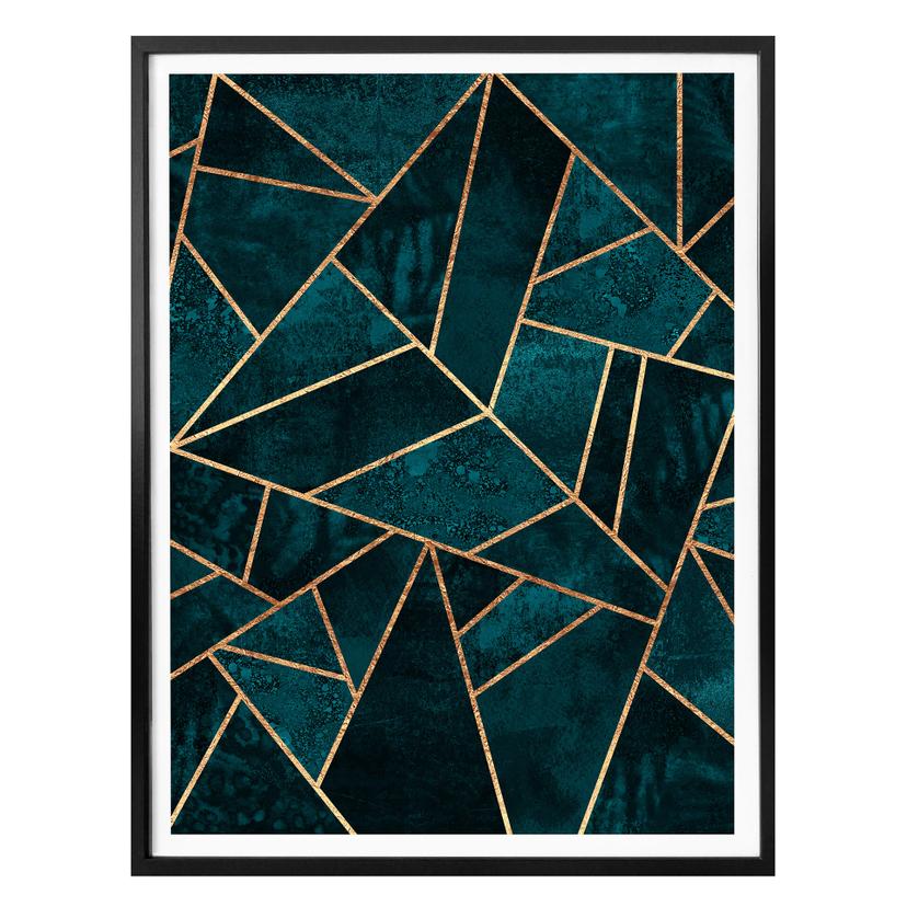 Frederiksson Plakat - Blue Green Gemstomes