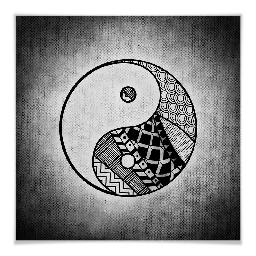 Postr - Yin et Yang - carré