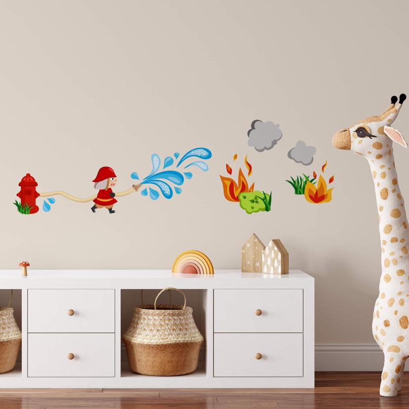 Sticker mural - Vaillant pompier