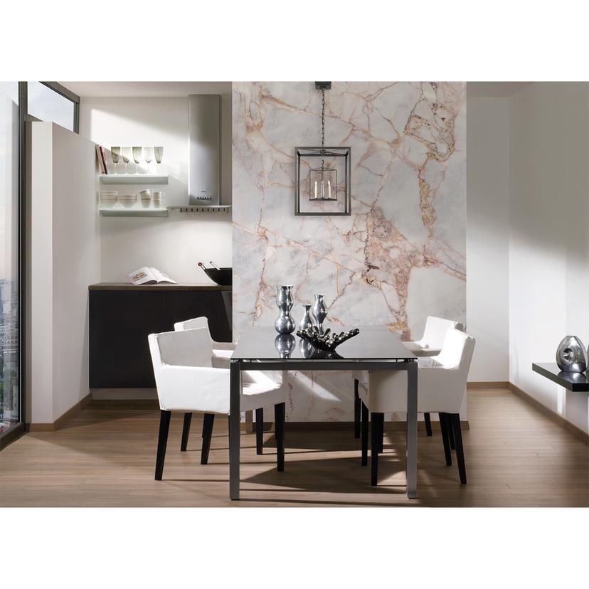 Non-woven tapet Designwalls i hvid og grå non-woven tapet gråLightMarble stenoptik moderne